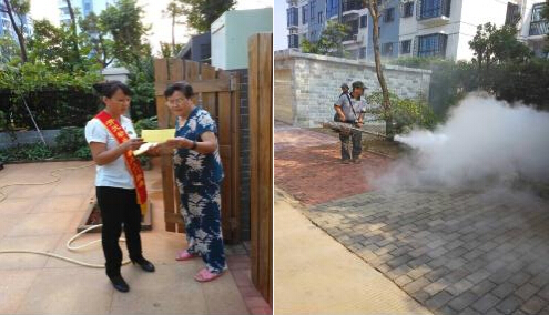 预防登革热蚊虫 开元物业在行动