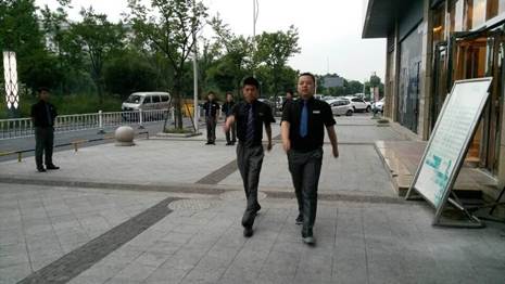 开元物业聚银时代项目开展安全人员队列培训